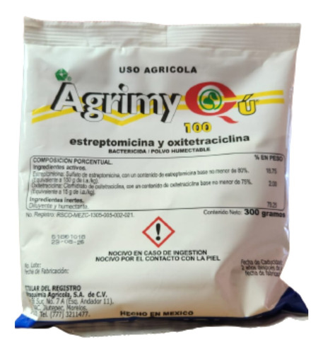 Agrimy Qú 100 (estreptomicina Y Oxitetraciclina) 300gr