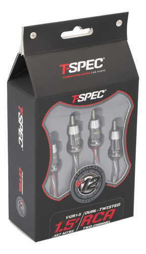 Cable Audio Rca A Rca T-spec V12r1-5 45cm 2 Canales Ofc