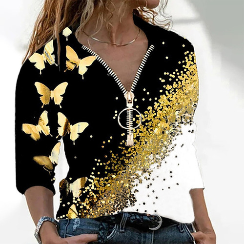 A Playera Tipo Top Para Mujer Con Estampado De Flores De