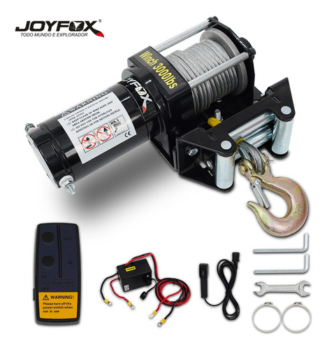 Joyfox K-697071 Elétrico 3000lb Para Quadriculo Jipe Barco 1361kg