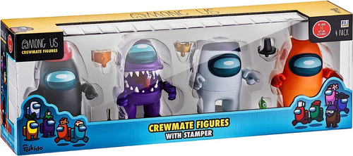 Among Us Crewmate Figures 4pk With Stamper