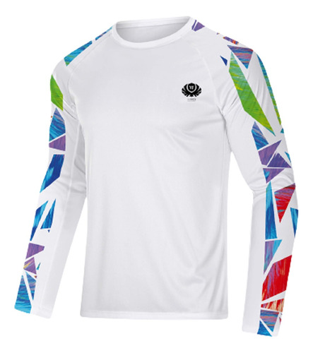 Camiseta Deportiva De Manga Larga Con Protección Uv Y Secado