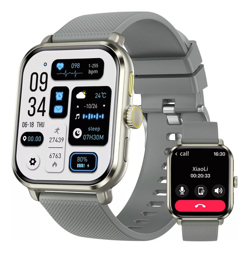Reloj Inteligente Hombres Bluetooth Smartwatch Deportes 2024