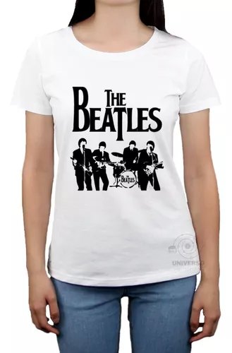 Camiseta Babylook Banda Pop Rock The Beatles Anos 70 Music
