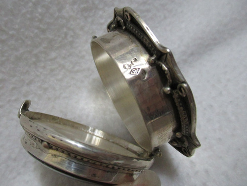 Alhajero Pastillero Plata 925 Miniatura Porcelana Joven Dama (Usado)