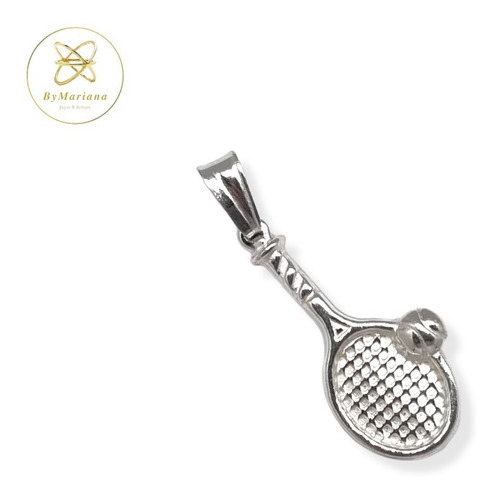 Dije Plata Raqueta Tenis