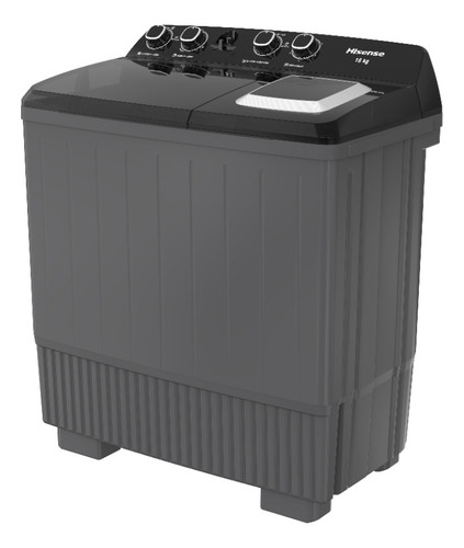 Lavadora Semiautomática Wsa1804p 18kg Gris Hisense 127v Gris