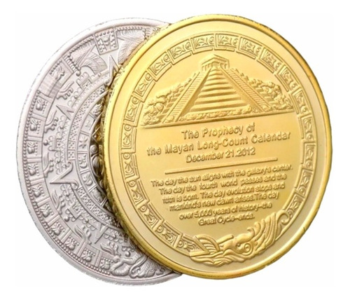 Replica Medalla Conmemorativa Profecía Maya 2012 Calendario