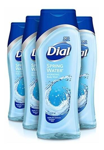 Dial Body Wash, Spring Water, 21 Onzas (paquete De 4)