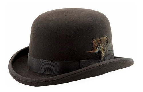 Scala Sombrero De Derby Fieltro Lana Classico Brown L