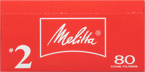 Melitta #2 Filtros De Café Cónicos, 6 Paquetes De 80 Filtros