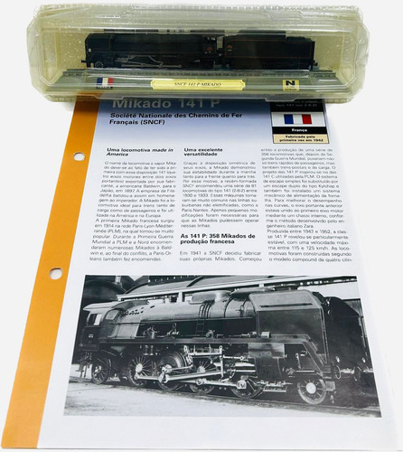 Miniatura Locomotiva Sncf 141 P Mikado França 1/160