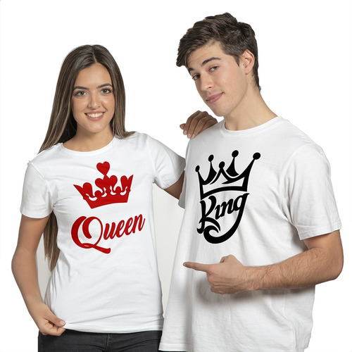 Playera Pareja Personalizada Queen/king 2pzs
