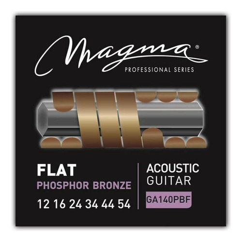 Encordado Guitarra Acustica Magma Pb Flat .012 Ga140pbf