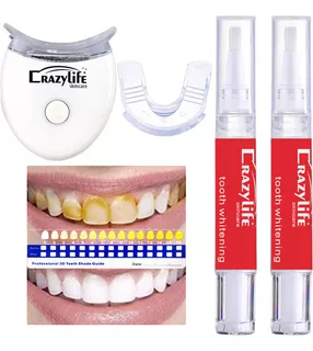 Kit De Blanqueamiento Dental E Con Luz Led -blanqueamiento D