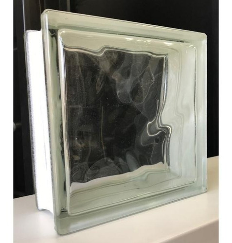Imagen 5 de 6 de Ladrillos De Vidrio Nube Cloudy Importado Premium 19x19x8