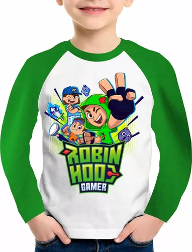 Camiseta Robin Hood Gamer r Camisa Manga Longa Robin