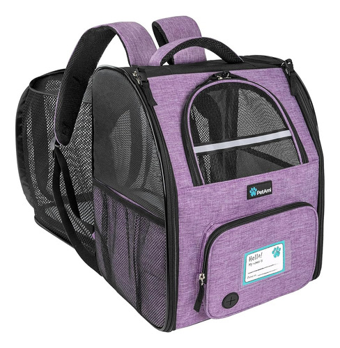 Petami Dog Cat Backpack Carrier, Mochila Expandible Para Mas