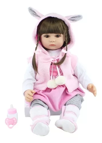 Compre Bzdoll 60 cm silicone macio bebê reborn boneca pano corpo