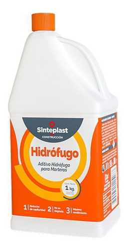 Hidrófugo Sinteplast 1l Impermeabilizante P/morteros Int Ext