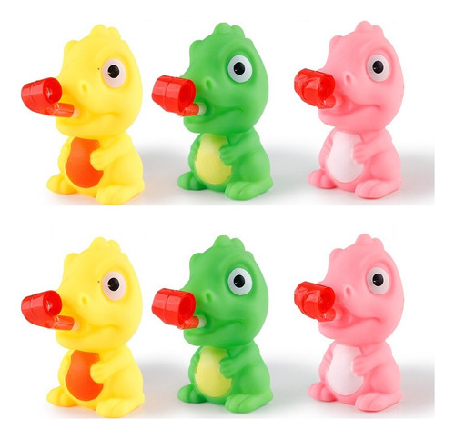 6pcs Squishy Con Sonido Lengua De Dinosaurio Squeeze Juguete