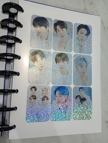 Cuaderno Inteligente De Bts K-pop Con Stickers Y Accesorios Negro