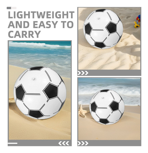 2 Pelotas Inflables: Balones De Playa De Fútbol De 16 Pulgad