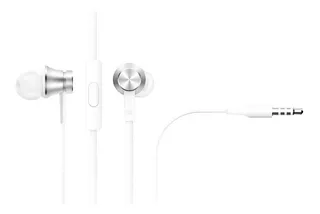 Audífonos Alámbricos Xiaomi Mi In-ear Headphones Basic Plata Color Gris