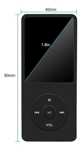 Leitor De Música Mp3 Mp4 Portátil