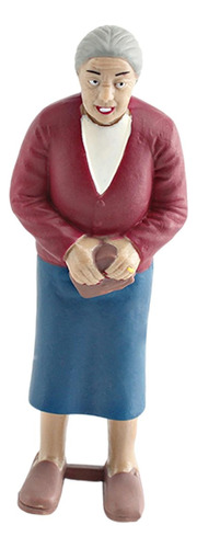 Figura En Miniatura Para Personas, Familia, Figura En Abuela