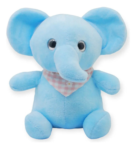 Peluche Elefante Bebé Azul Suave Chico Regalo Juguete 18cm