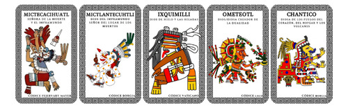 Pack 5 Separadores Magnéticos De Libros Dioses Prehispánicos Multicolor Dioses 03
