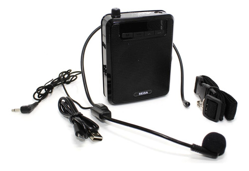 Parlante Amplificador Voz Microfono Guia Clases Bluetooth Sd