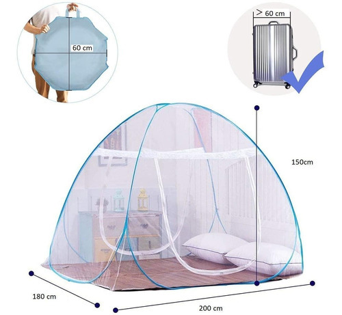 Mosquiteiro Cama King Tenda Dobrável Pratico E Portátil