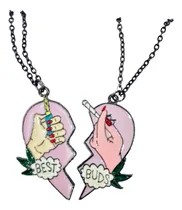 Comprar Collar Parejas Amor Amistad Corazón Partido Acero Inoxidable