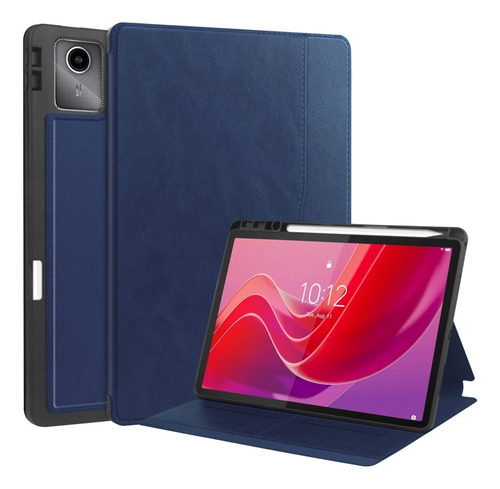 Funda De Piel De Color Azul Para Lenovo Tab M11/xiaoxin Pad