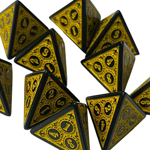 4 Juego De Dados Poliédricos De 10 Uds., Juguetes De