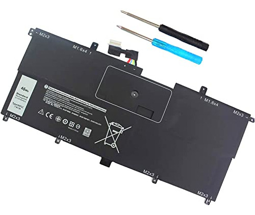 Batería Compatible Para Dell Xps 13 9365 2 En 1 Serie 2017 (