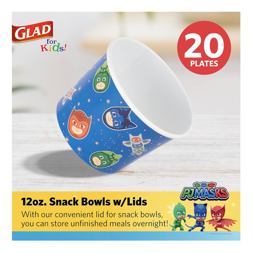 Glade For Kids Pj Masks: Tazones Para Snack Con Tapas
