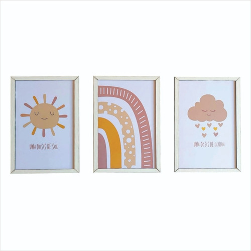 Cuadro Decorativo Infantil X 3 