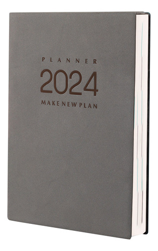 Libro De Agenda L 2024, Una Página Por Día, 365 Días Anual C