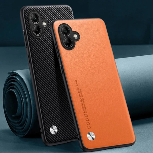 Case For Samsung Galaxy A06 5g Cáscara De Piel Simple+mica
