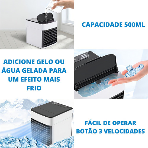 Mini Ar Condicionado Climatizador Umidificador Quarto Sala