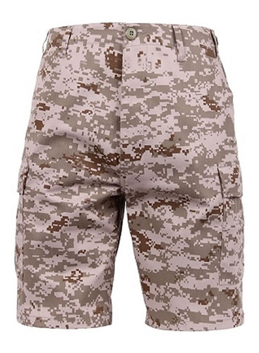 Bermuda Cargo Combate, Desert Digital Camo, Short Rip