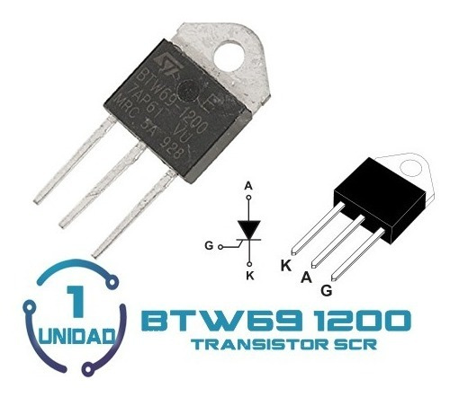 1 Btw69 1200 Btw691200 Scr  Transistor Transistores 1200v 