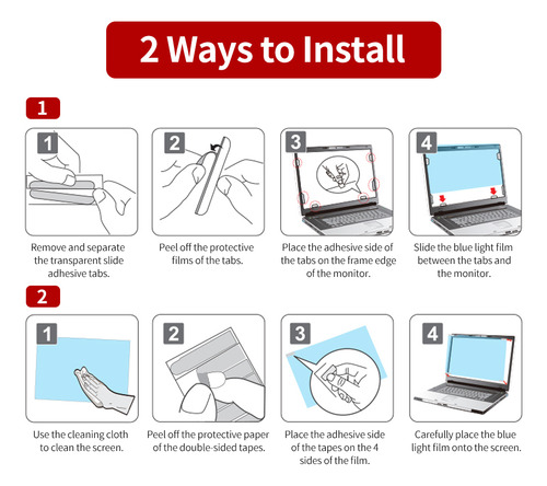 Protector De Pantalla Con Bloqueo Azul Mavi Ik Filmi, 2 Cara