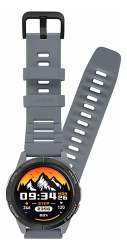 Reloj Inteligente Mibro Gs Active Gps Y Monitor Cardíaco Con Gris Lisa Gris Gris