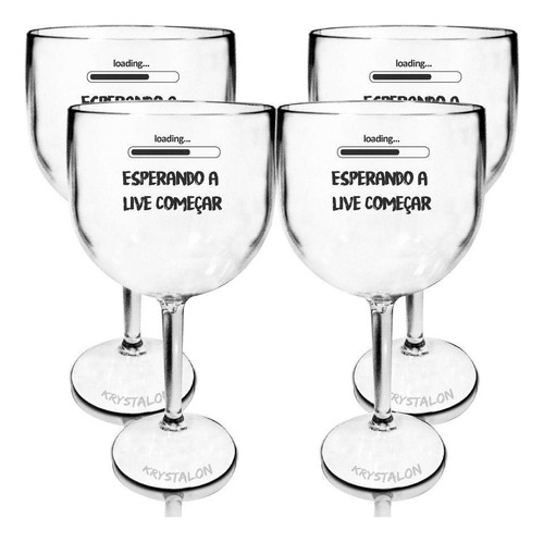 Kit 4 Taças Gin Personalizadas Criativas Para Live