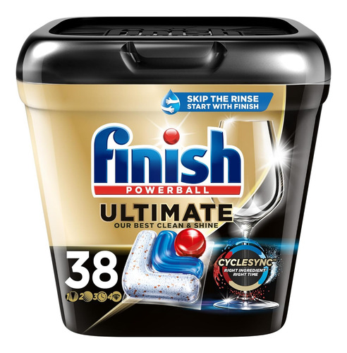 Finish Ultimate 38 Pastillas Lavavajillas Detergente