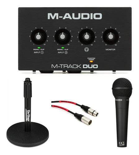 Interface De Audio Usb M-audio M-track Duo Recording Bu...